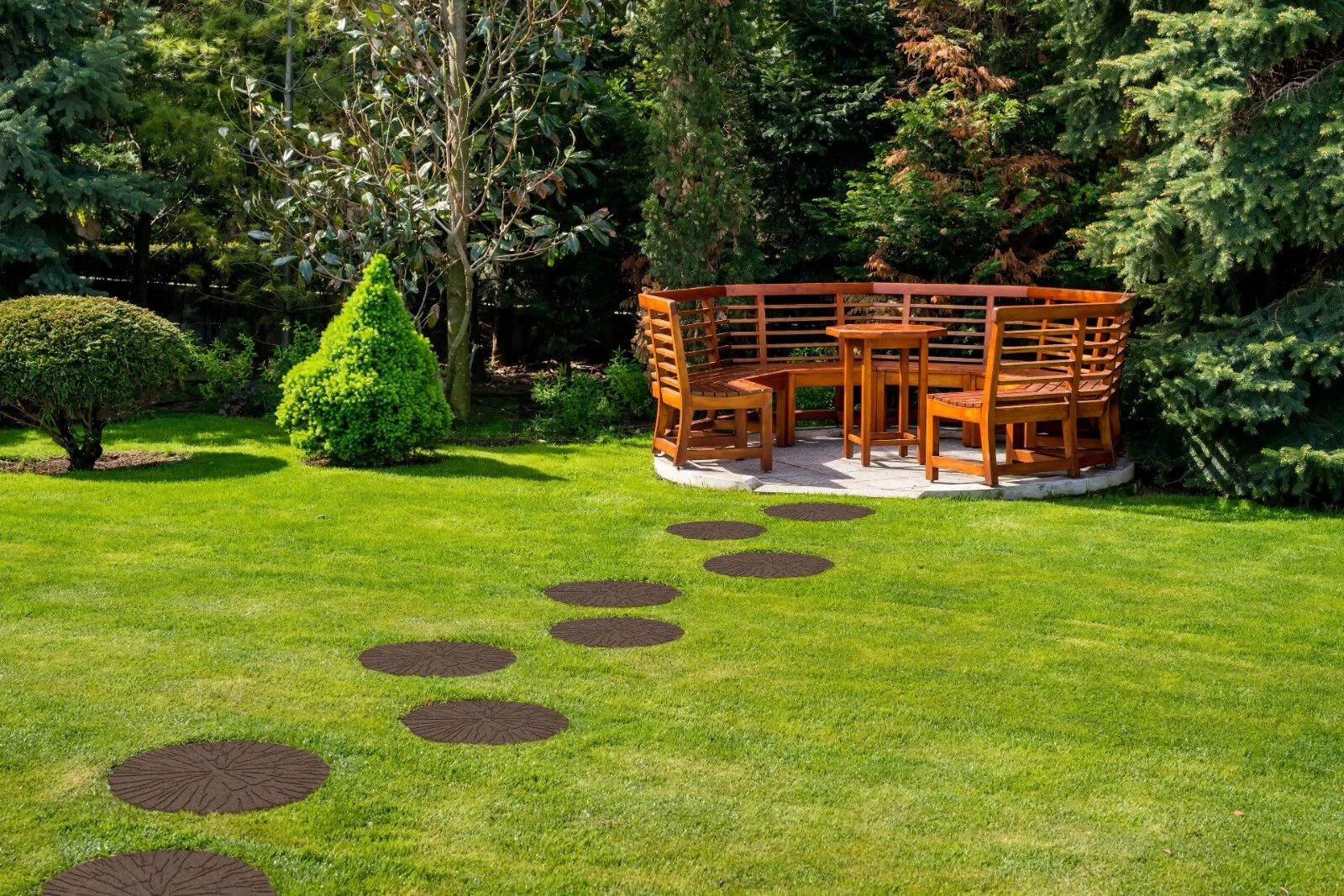 Cracked Log Stepping Stone Brown - Image 5