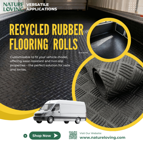 Non-Slip Recycled Rubber Flooring Rolls