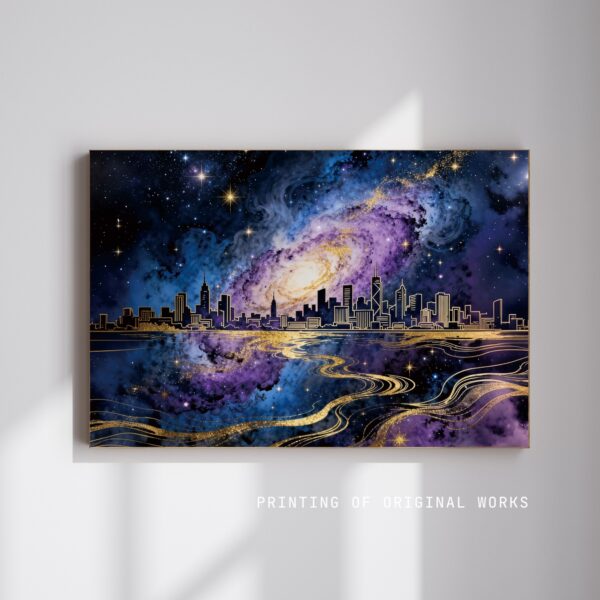 Framed Canvas Art Prints - Morden Original Work: Skyline