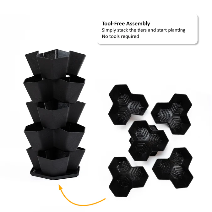 Garden Central Multy Home 5-Tier Stackable Planter - Image 4