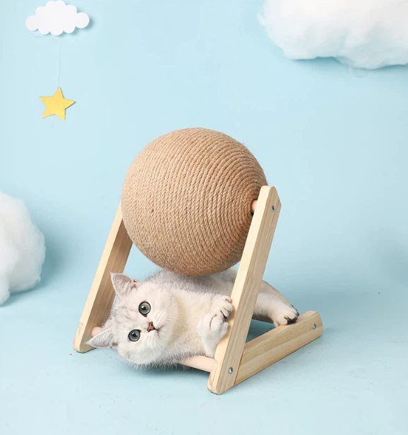 Cat Scratching Ball with Stand - Image 7