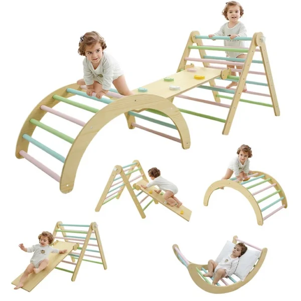Kids Wooden Climbing Frame