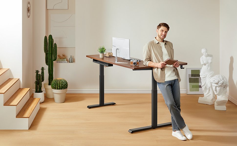 67"x 43 " (170 x 110 cm) L-Shaped Standing Desk - Image 9