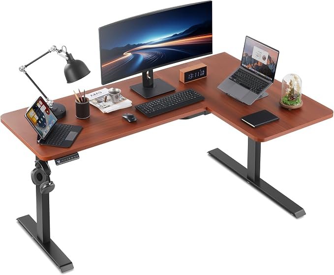 67"x 43 " (170 x 110 cm) L-Shaped Standing Desk - Image 4