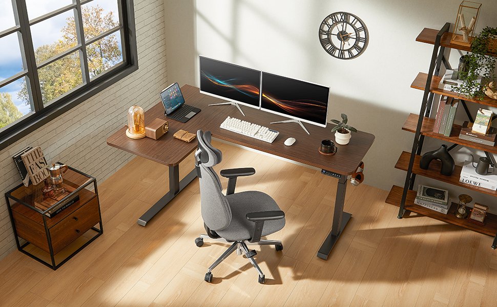 67"x 43 " (170 x 110 cm) L-Shaped Standing Desk - Image 8