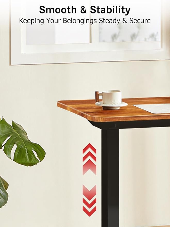 48 x 24-inch (120 x 60 cm) Desktop Dual Motors Electric Height Adjustable Memory Standing Desk - Image 2