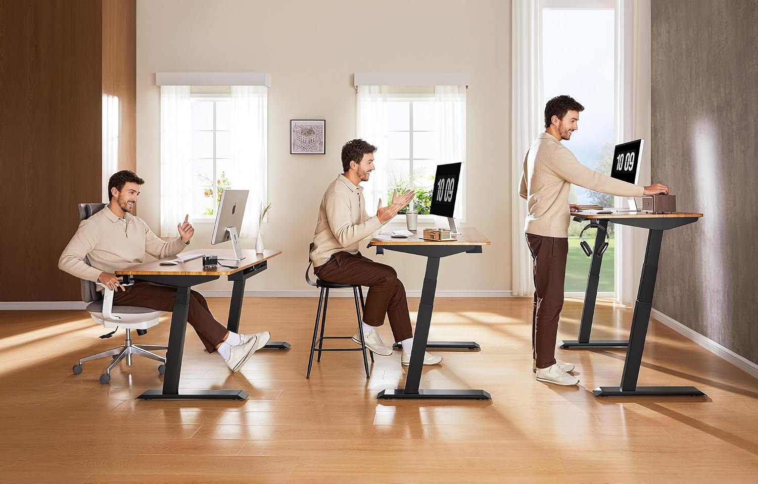 48x24 Inches (120x60cm)Dual Motors Height Adjustable Desk - Image 10