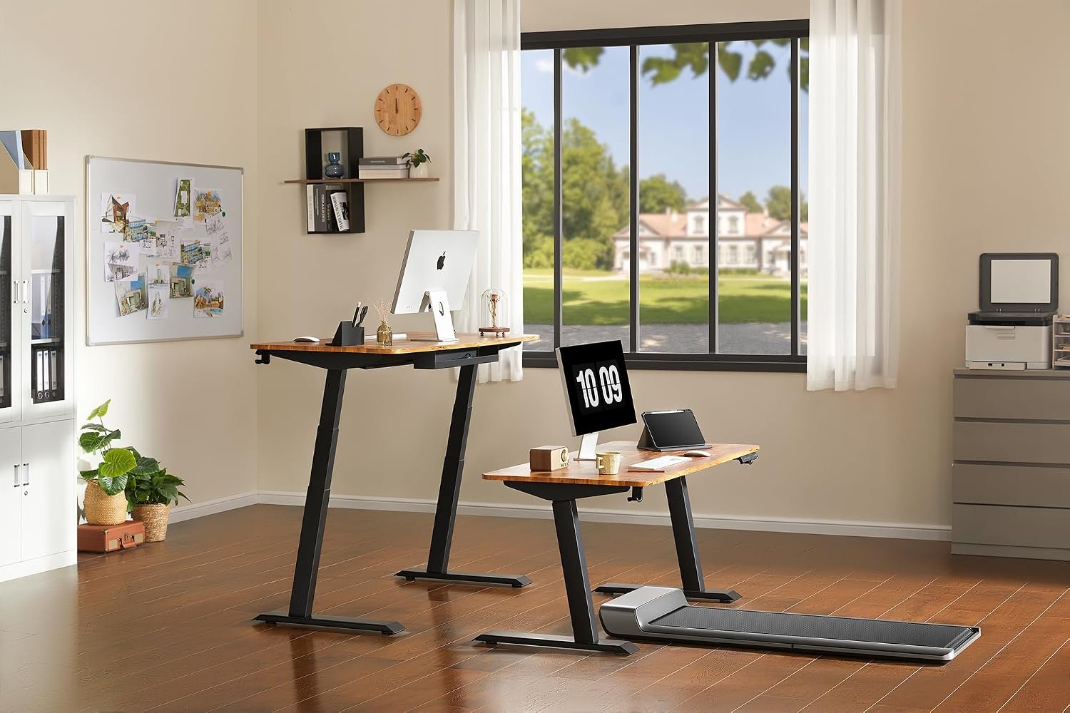 48x24 Inches (120x60cm)Dual Motors Height Adjustable Desk - Image 4