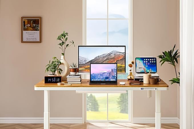 55x24 Inches (140x60cm) Electric Standing Desk with Drawer - Image 7