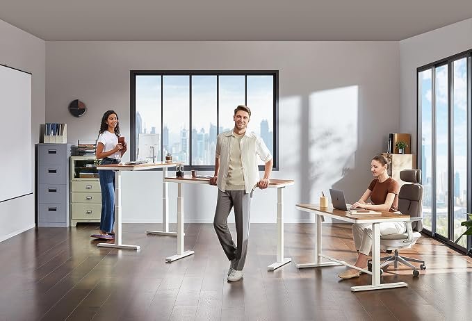 55x24 Inches (140x60cm) Electric Standing Desk with Drawer - Image 6