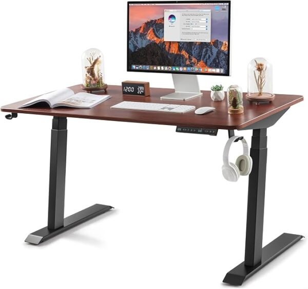 55x28 Inches (140x70cm)Dual Motors Height Adjustable  Desk 
