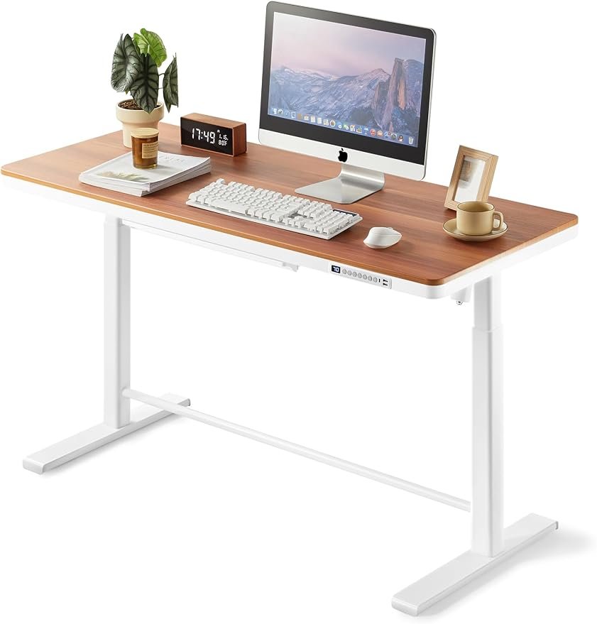 55x24 Inches (140x60cm) Electric Standing Desk with Drawer - Image 3