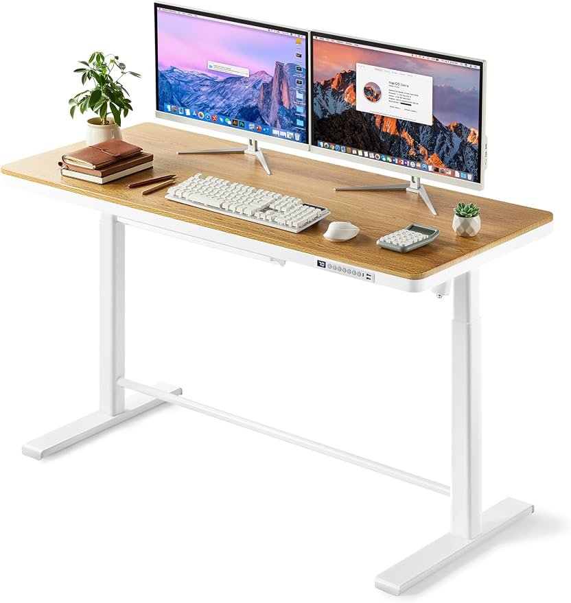 55x24 Inches (140x60cm) Electric Standing Desk with Drawer - Image 2